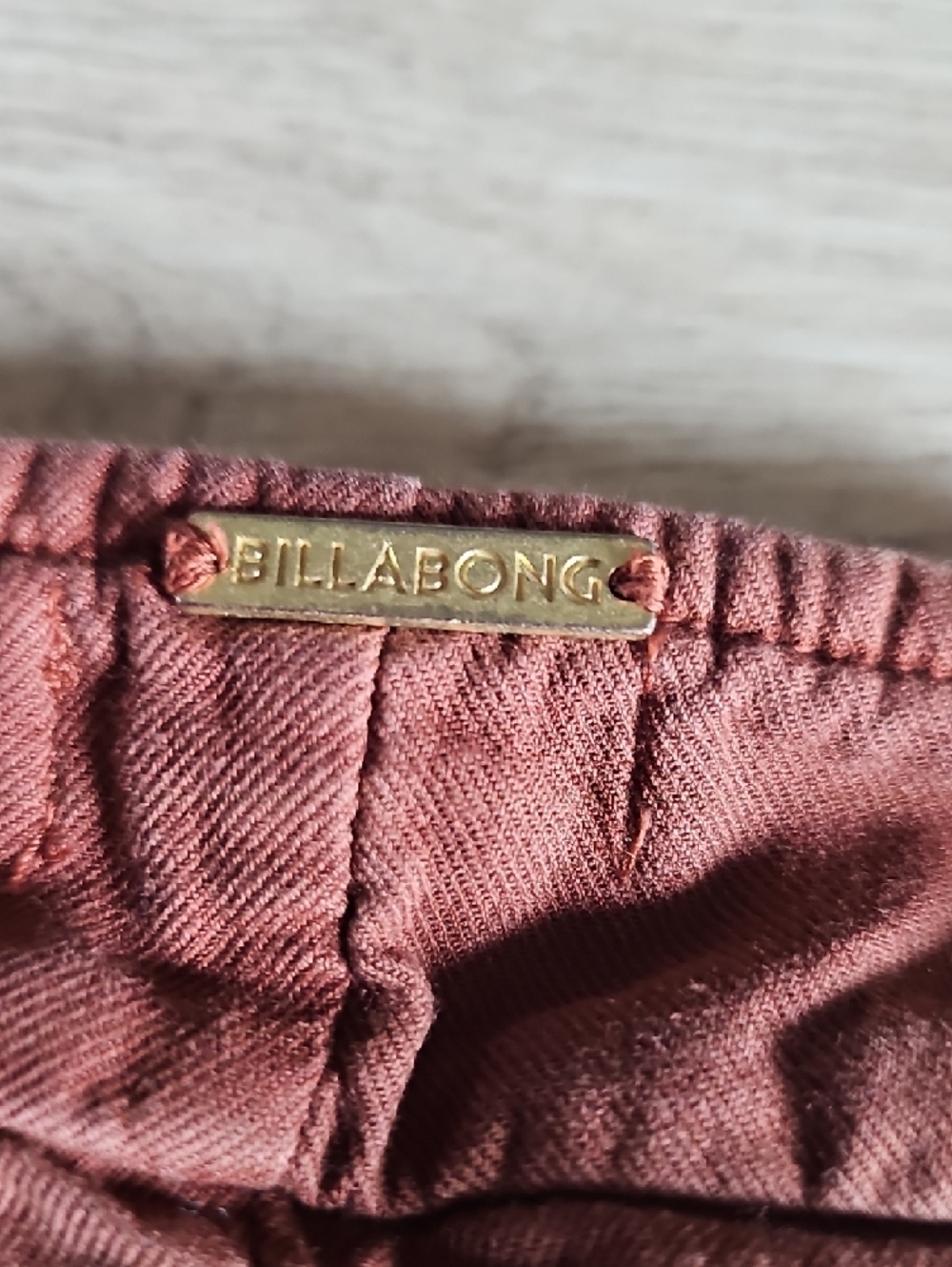 Billabong Rust Red Short Overalls - Picture 12 of 12